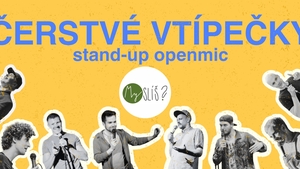 Čerstvé vtípečky – Stand-up open mic v klubu Myslíš?